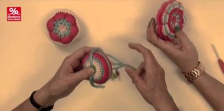 Gehaakte speldenkussenbloemen