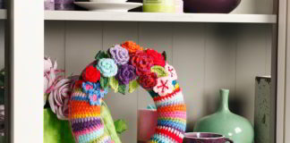 Krans vol kleur en fleur krans