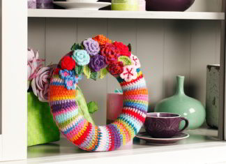 Krans vol kleur en fleur krans