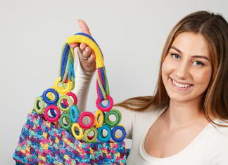 Kleurrijke shopper kleurrijke shopper