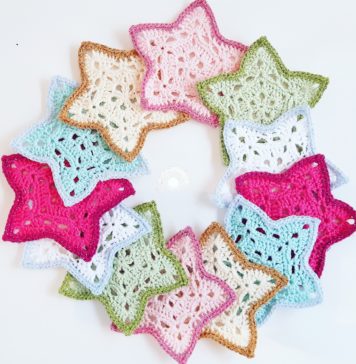 Gratis patroon kerststerren haken! Gratis patroon kerststerren haken
