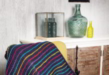 Vrolijk gestreept deken