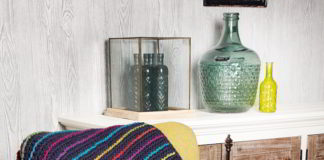 Vrolijk gestreept deken