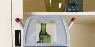 Fris gestreept strijkplankhoes