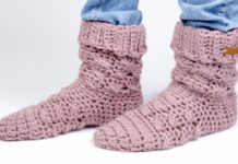 Winterse sloffen haken