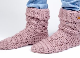 Winterse sloffen haken