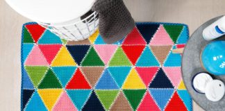 Kleurrijke badmat kleurrijke badmat