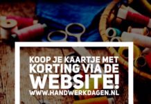 Met 50% korting naar de Handwerkdagen handwerkdagen