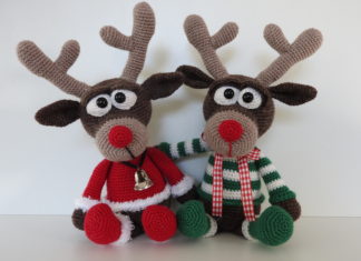 De rendier broertjes, Rudi en Dolfje.