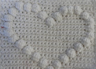 Popcornsteek zonder film bobbelsteek haken