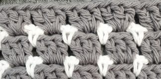 Geïnspireerd door gehaakte blokjes strooisteek