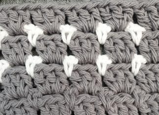 Geïnspireerd door gehaakte blokjes strooisteek