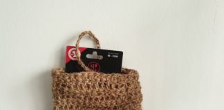 Kleine, snelle cadeautjes haken Jute cadeautasje met inhoud