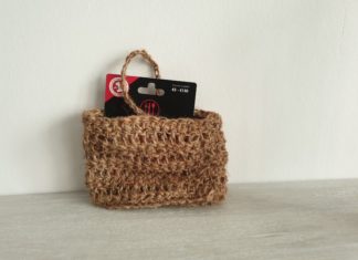 Kleine, snelle cadeautjes haken Jute cadeautasje met inhoud