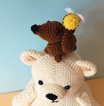 Werkjes in uitvoering Gestapelde amigurumi