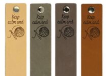 Durable leren labels