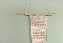 Wandhanger van gerecycled katoen