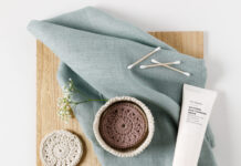 Wattenschijfjes in een bakje/mandje