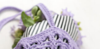 Halve reliëfstokjes haken