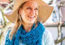 Happy blue sjaal Happy blue sjaal