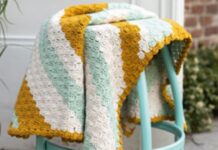 Corner-to-cornerdekentje Diagonaal dekentje