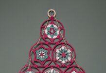 Mandala kerstboom kerstboom haken alternatieve granny square