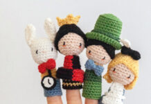 Alice in Wonderland vingerpoppen deel 3 van 3 Vingerpoppen