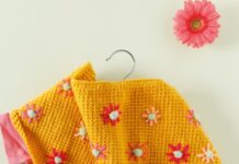 Kindersjaal met bloemetjes