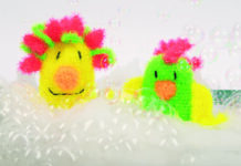 Spelen met washandjes